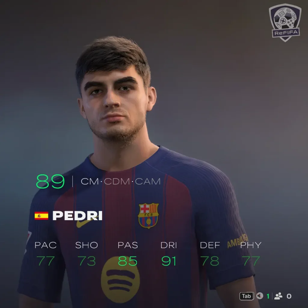 EA FC 26 Pedri Rating