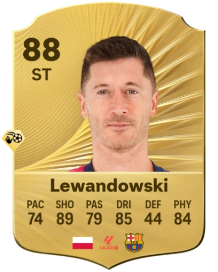 EA FC 26 Robert Lewandowski Rating Card