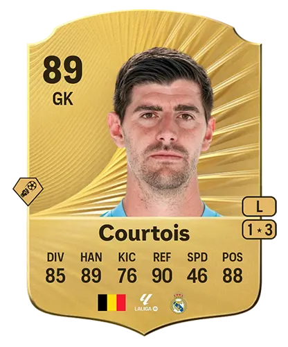 EA FC 26 Thibaut Courtois Rating Card
