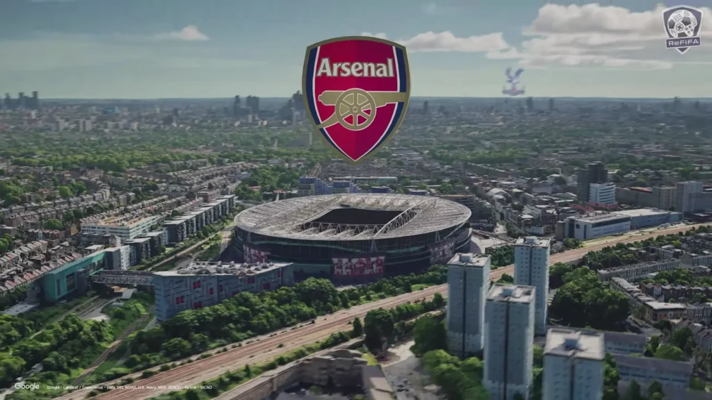EA FC 26 Emirates Stadium Google Earth Intro