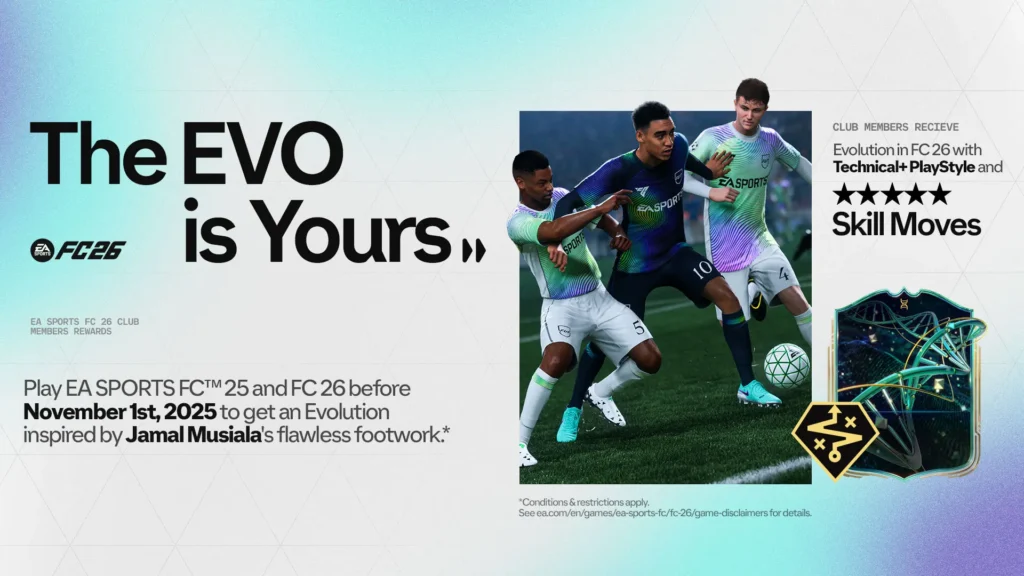 EA FC 26 Football Ultimate Team Jamal Musiala Evolution