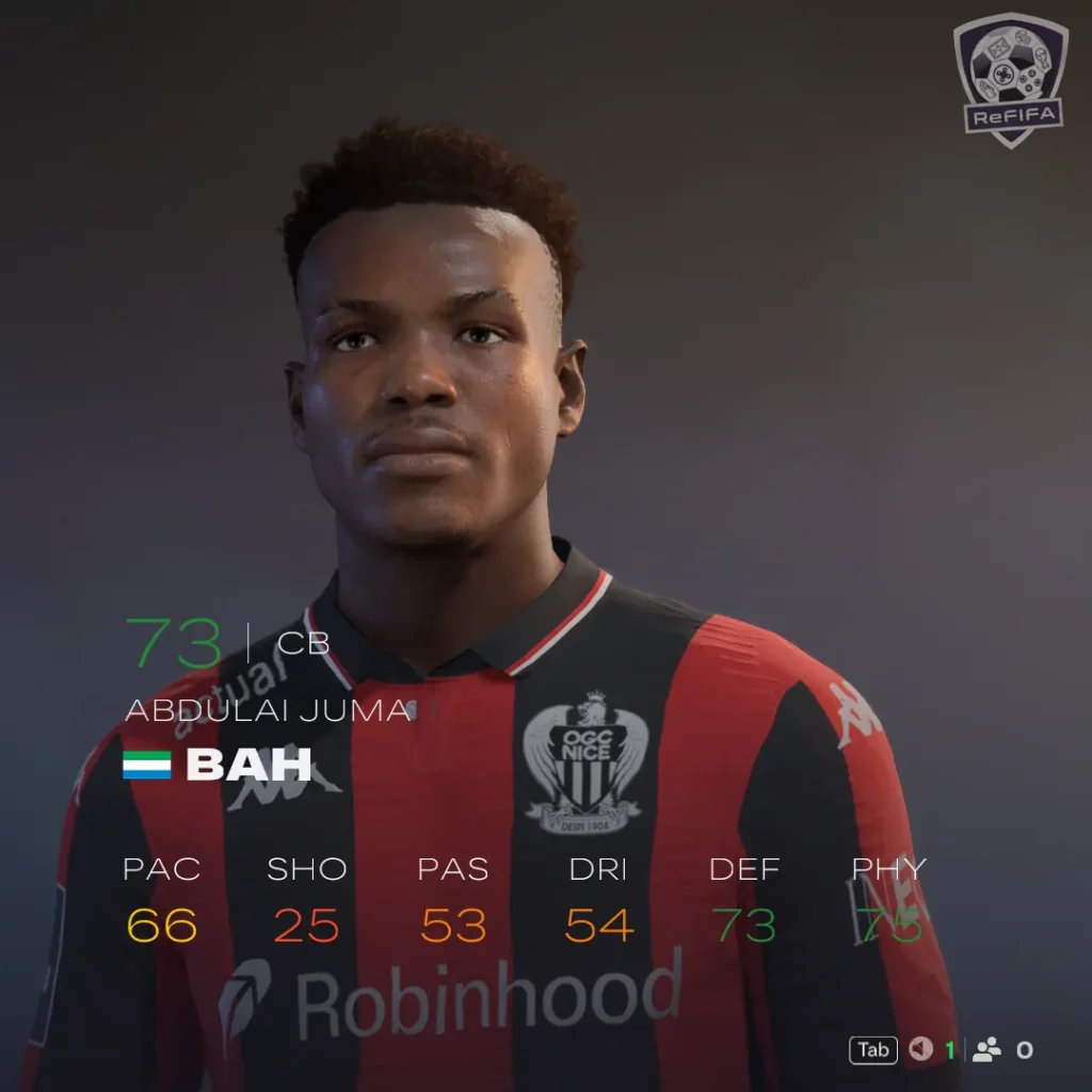 EA FC 26 Abdulai Juma Bah Rating