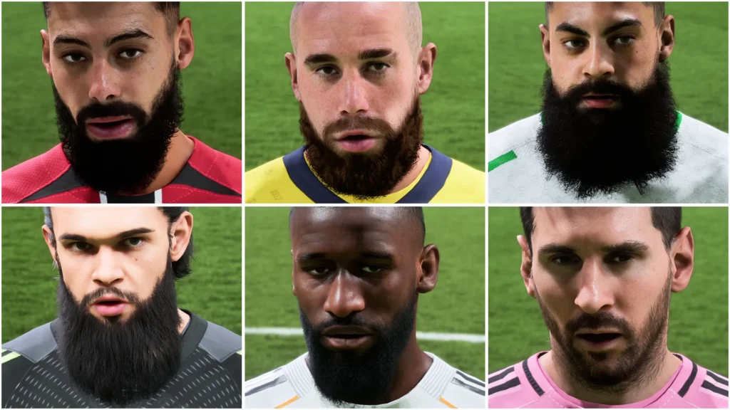 EA FC 26 All Players with Long Beards with Exclusive Video EA FC 26 All Players with Long Beards