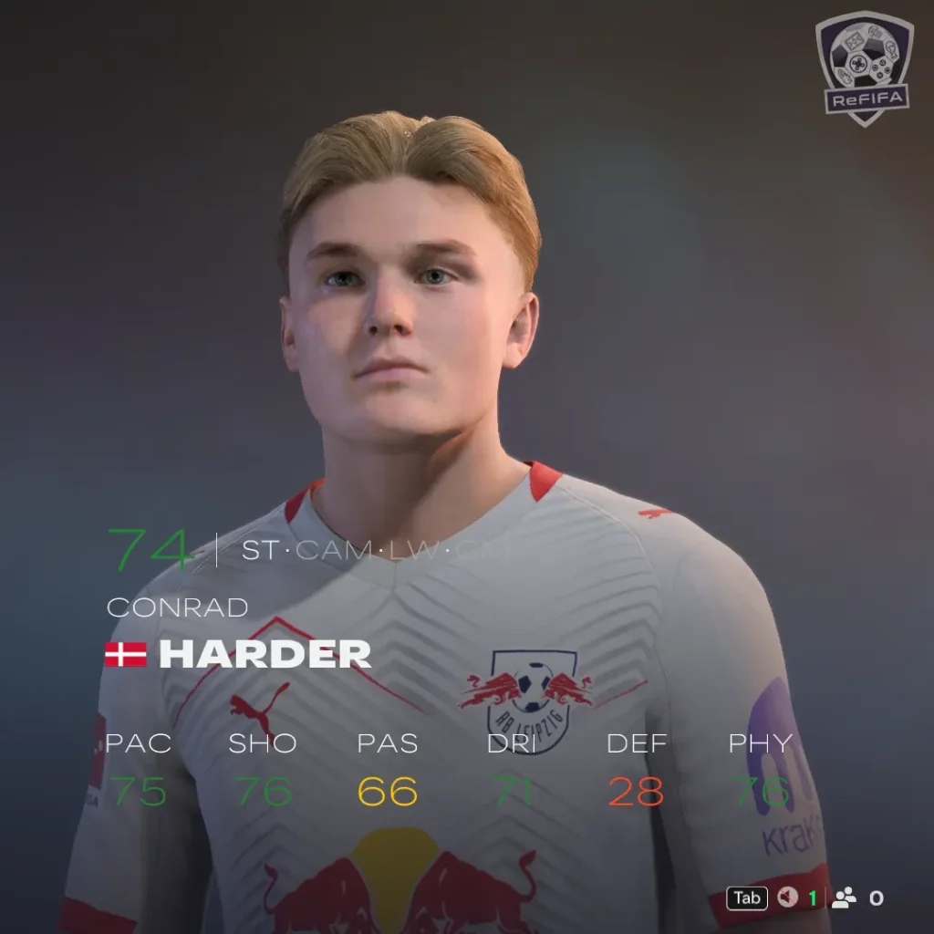 EA FC 26 Conrad Harder Rating