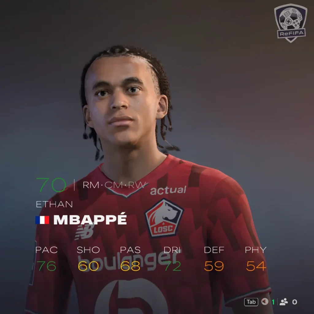 EA FC 26 Ethan Mbappé Rating