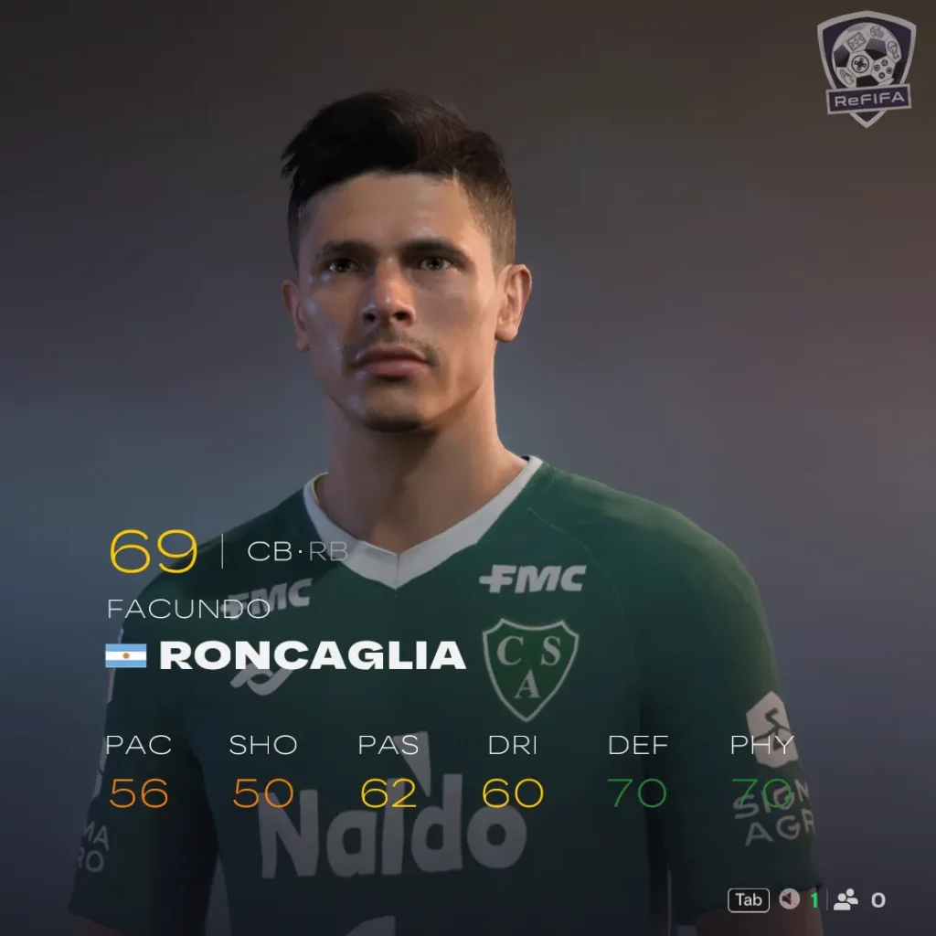 EA FC 26 Facundo Roncaglia Rating