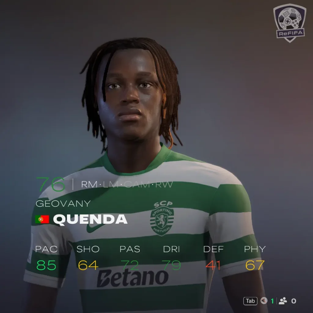 EA FC 26 Geovany Quenda Rating