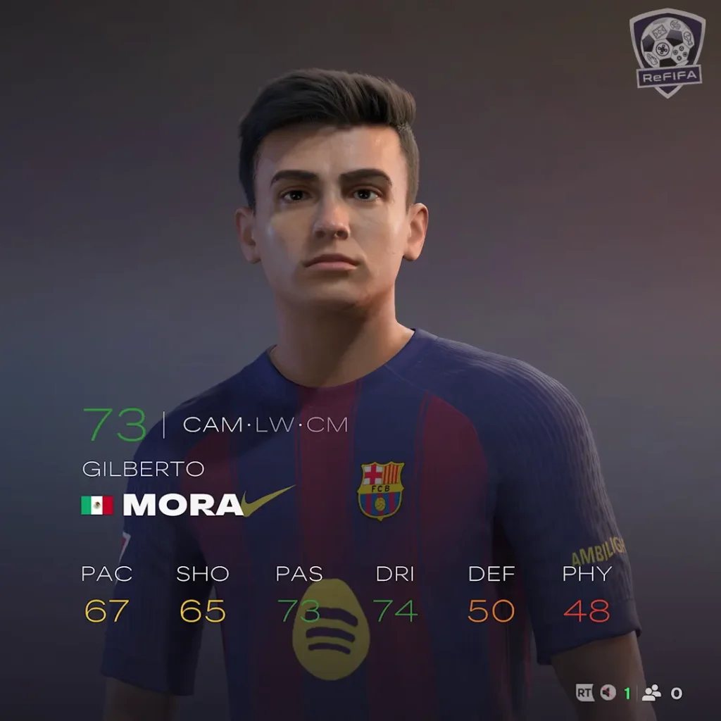 EA FC 26 Gilberto Mora Rating