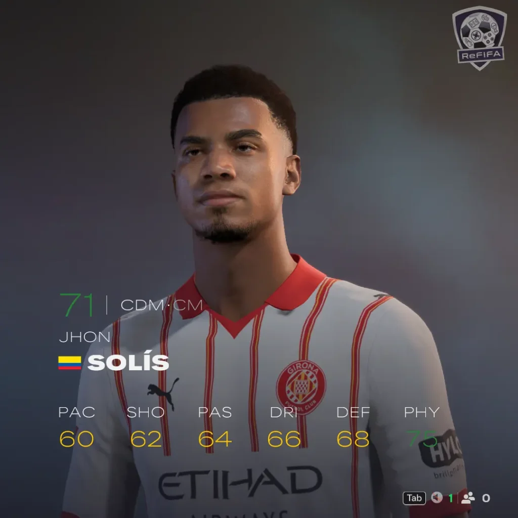 EA FC 26 Jhon Solís Rating