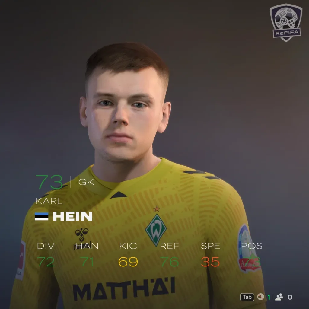 EA FC 26 Karl Hein Rating