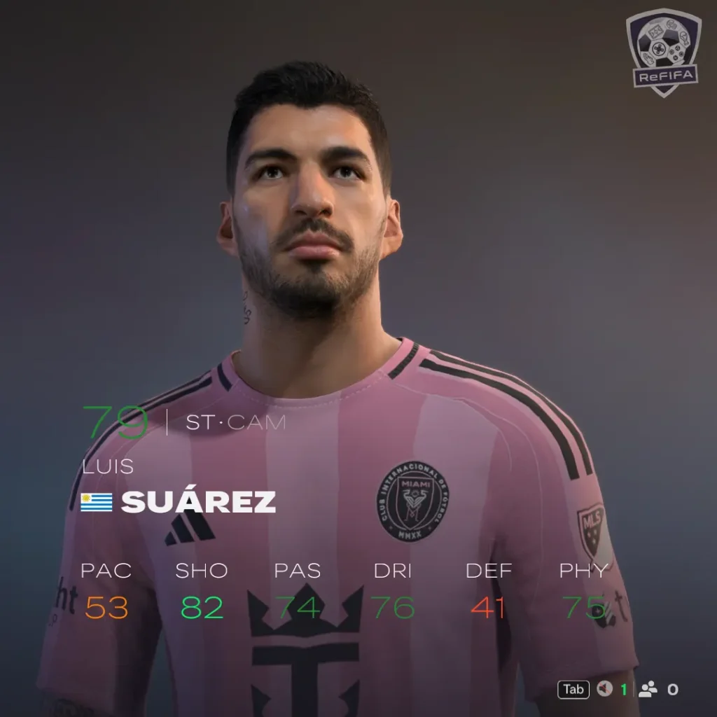 EA FC 26 Luis Suárez Rating