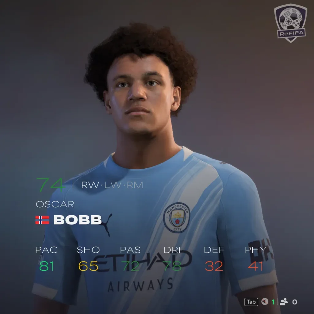 EA FC 26 Oscar Bobb Rating