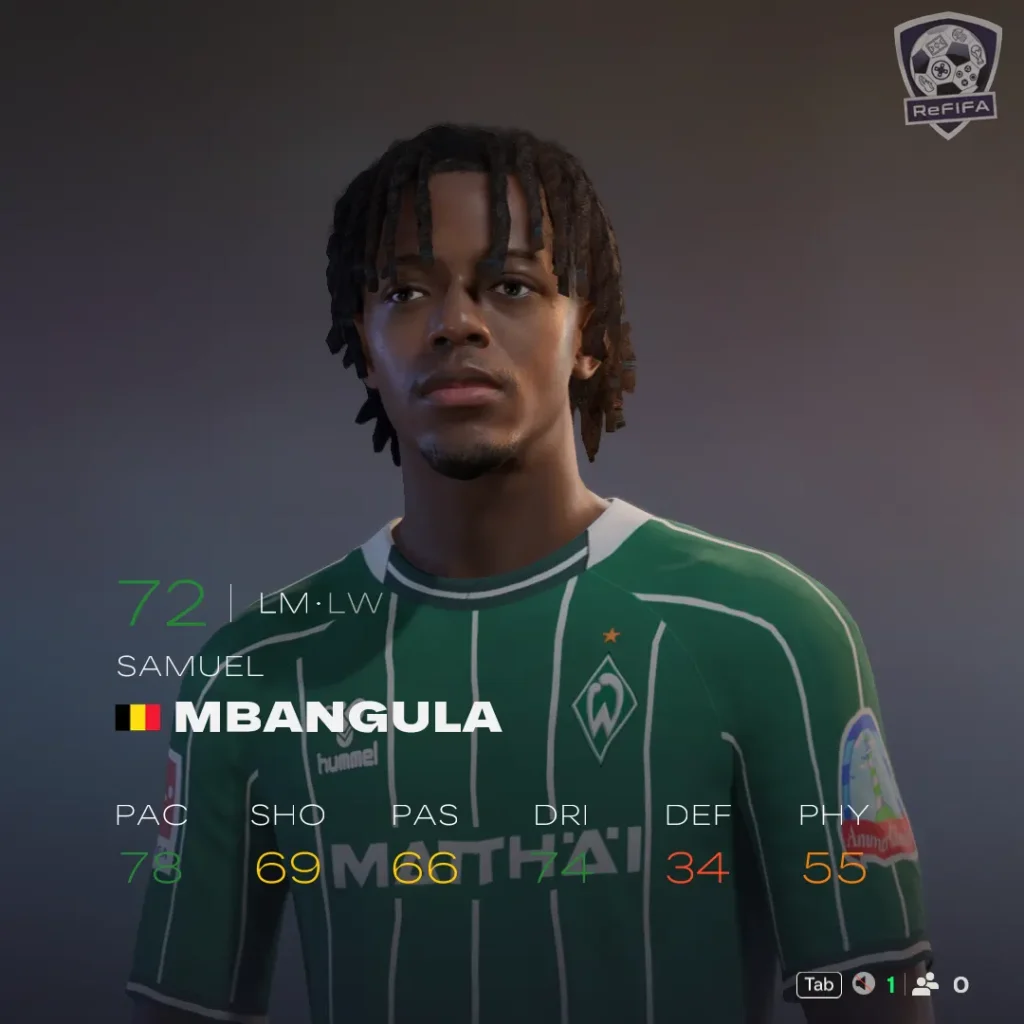 EA FC 26 Samuel Mbangula Rating