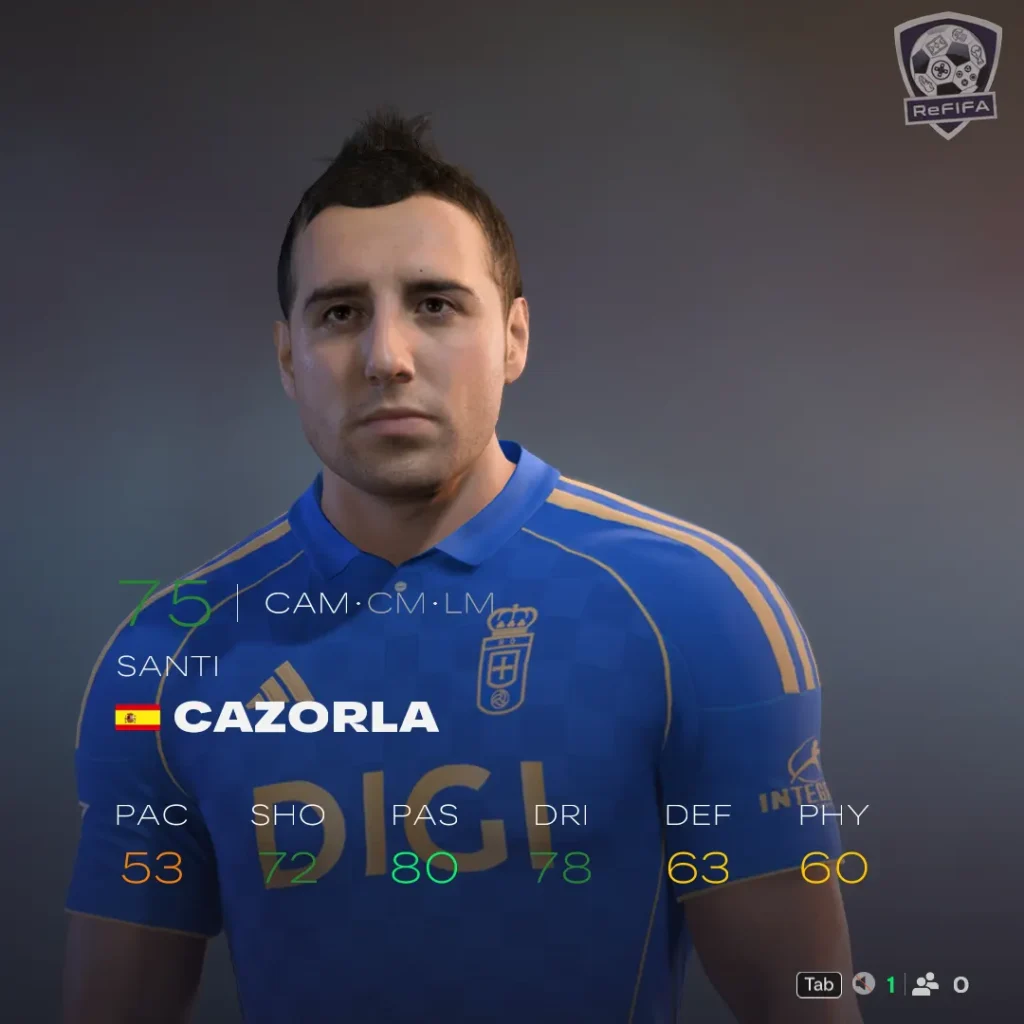EA FC 26 Santi Cazorla Rating