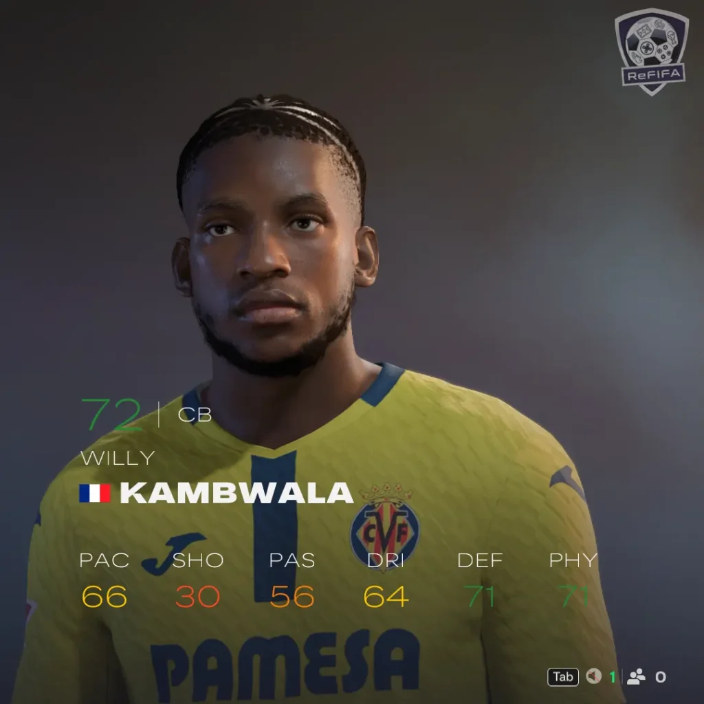 EA FC 26 Willy Kambwala Rating