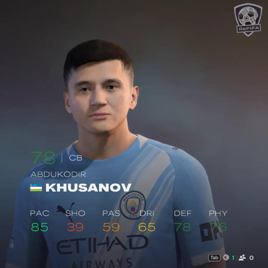 EA FC 26 Abdukodir Khusanov Rating