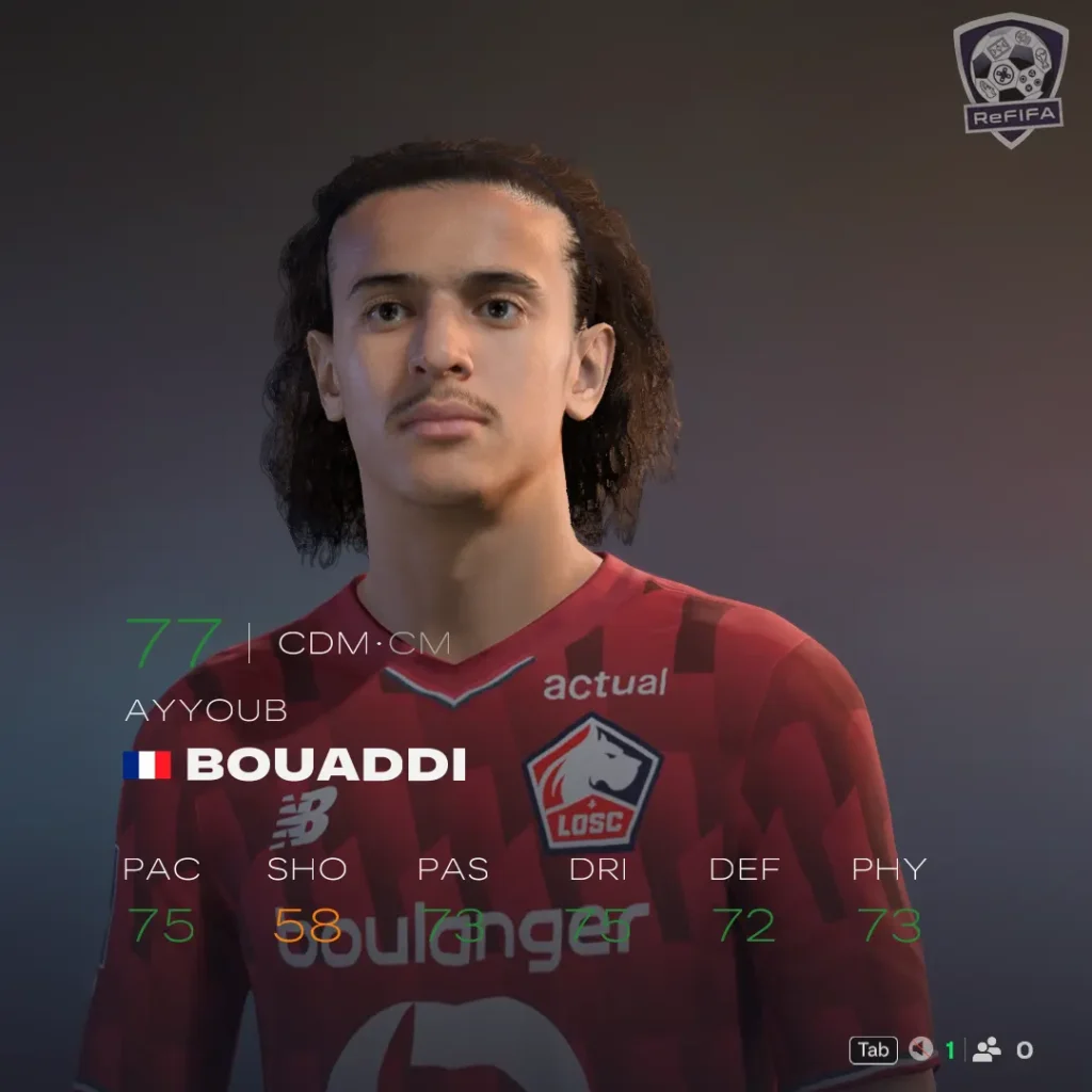 EA FC 26 Ayyoub Bouaddi Rating