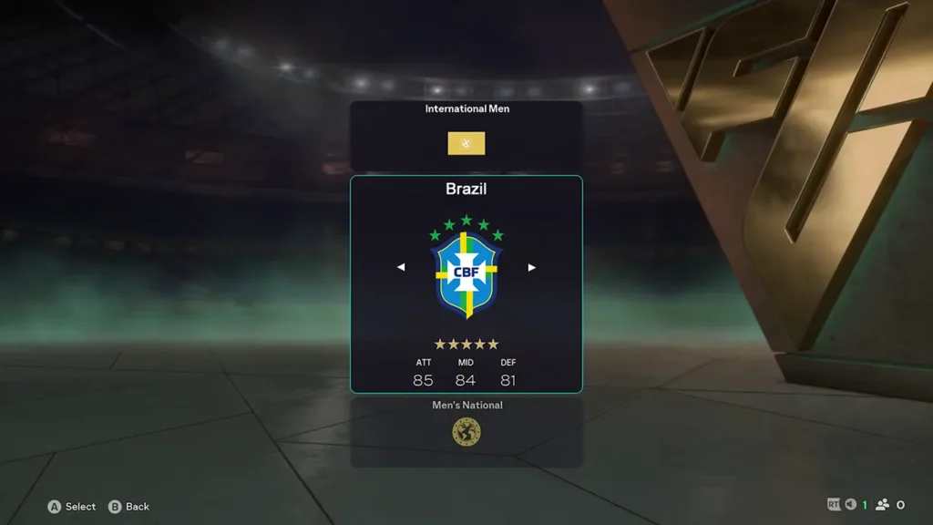 EA FC 26 Brazil National Team Card