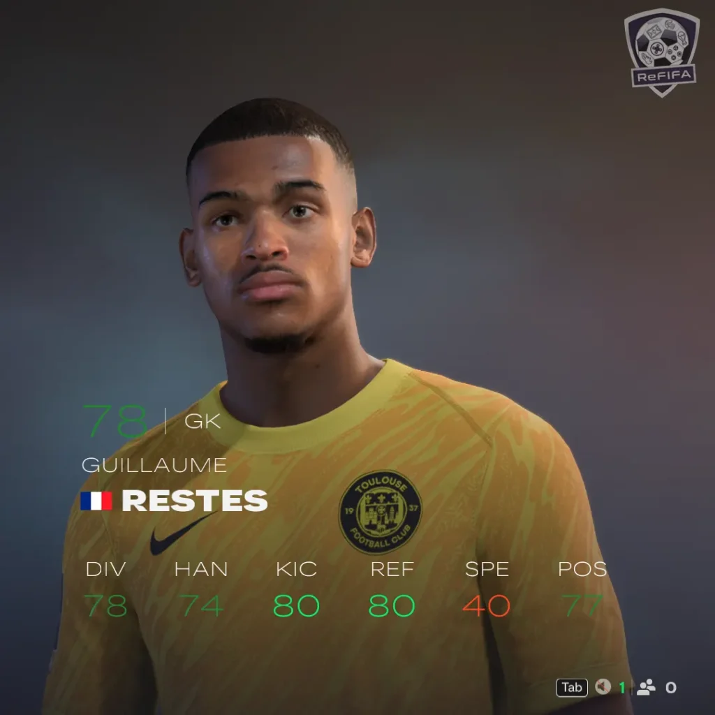EA FC 26 Guillaume Restes Rating