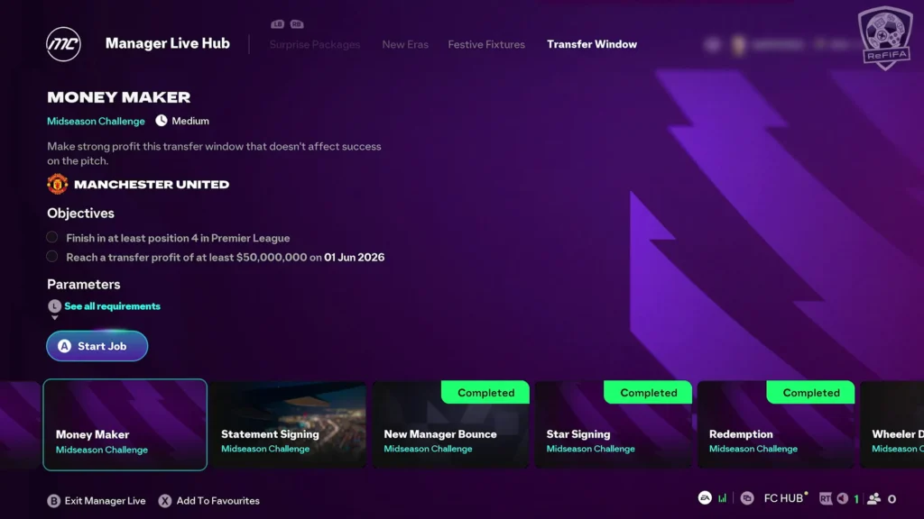 EA FC 26 Career Mode Manager Live MONEY MAKER Challenge