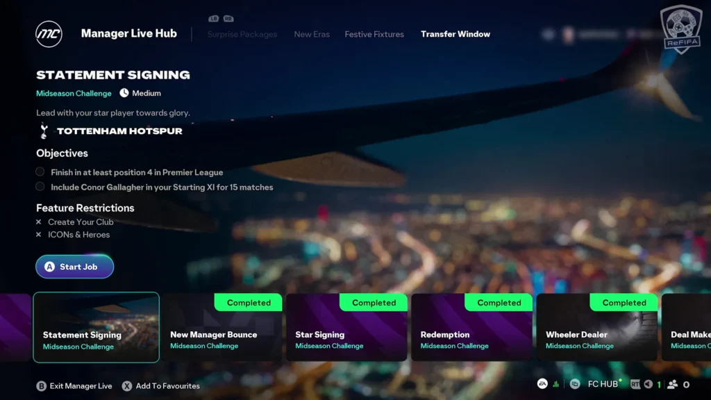 EA FC 26 Career Mode Manager Live STATEMENT SIGNING Challenge