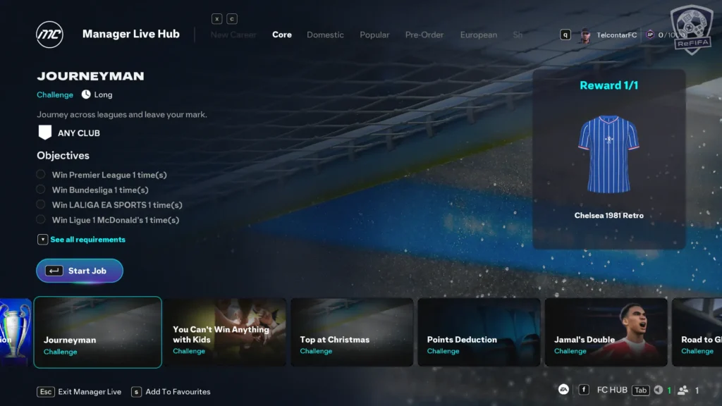 EA FC 26 Chelsea 1981 Retro Kit Challenge