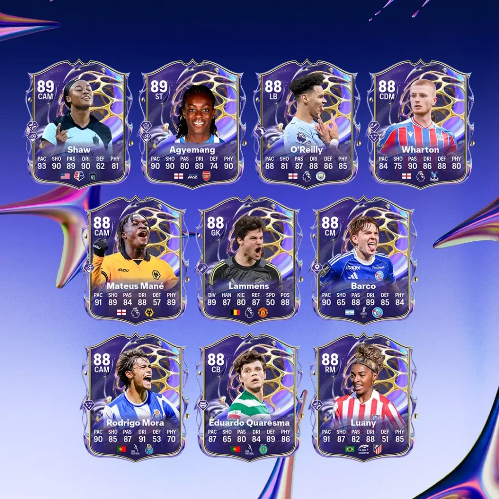 EA FC 26 Future Stars Team 1 Jaedyn Shaw and More