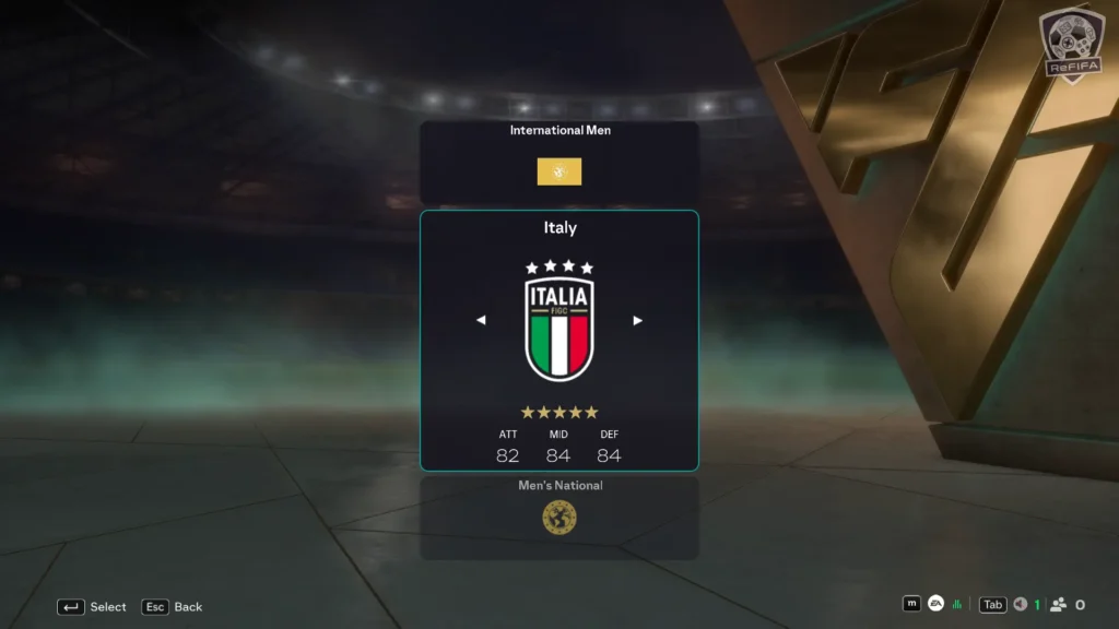 EA FC 26 Italy National Football Team