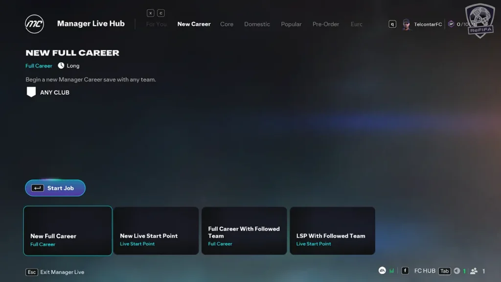 EA FC 26 Live Manager Hub