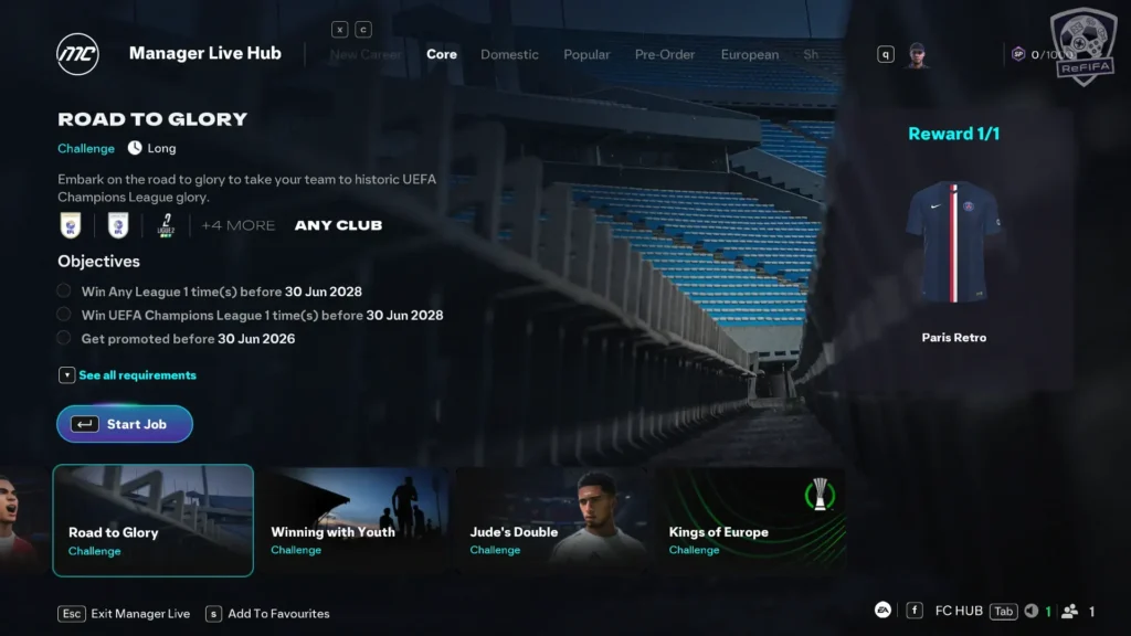 EA FC 26 Paris Retro Kit Challenges