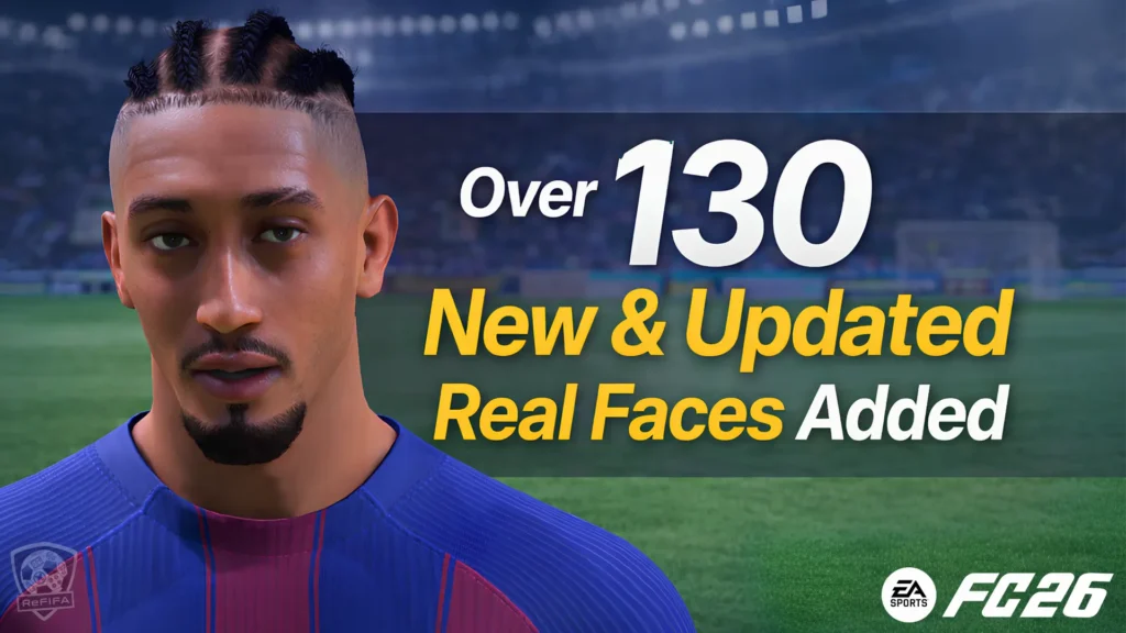 EA FC 26 v1.4.0 New Real Faces Added