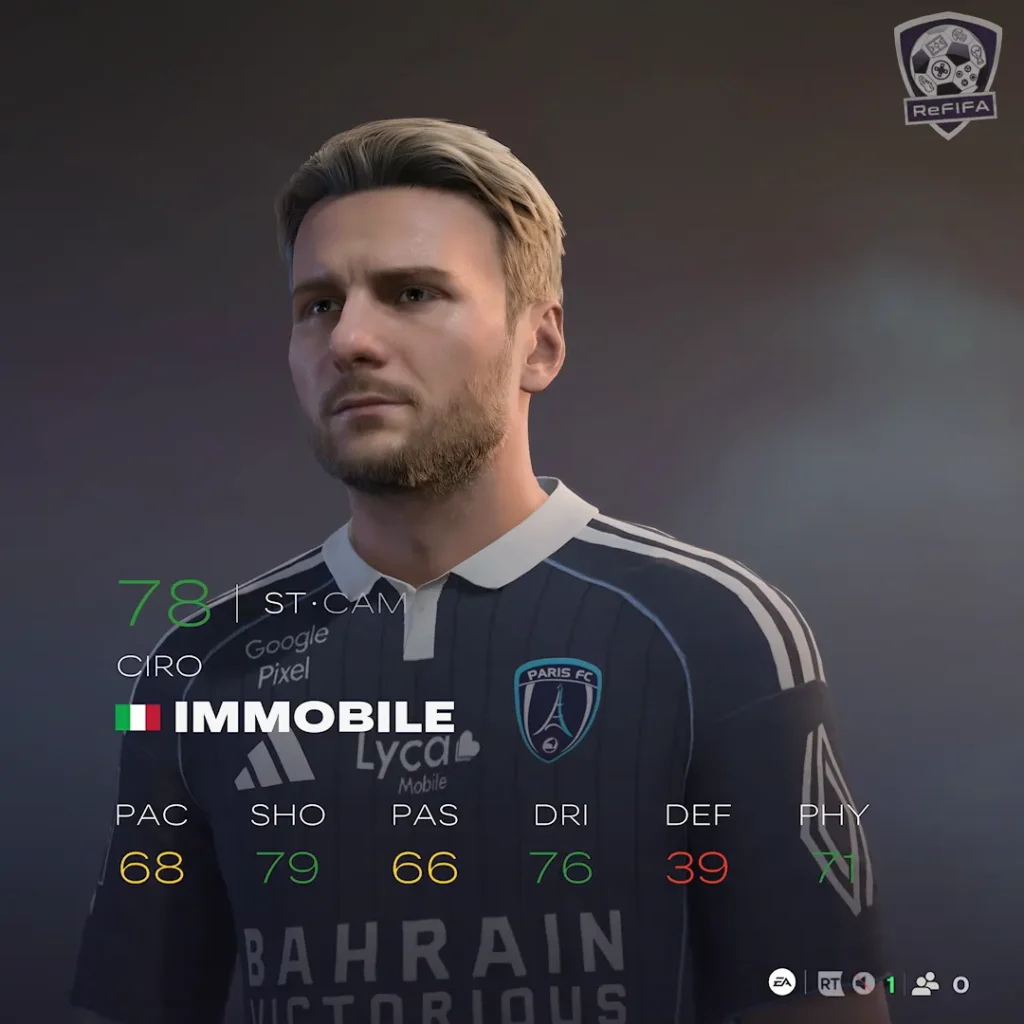 EA FC 26 Ciro Immobile Rating